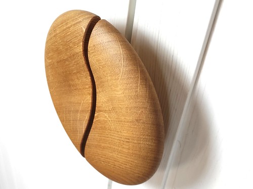 Oak handles half - moon, door