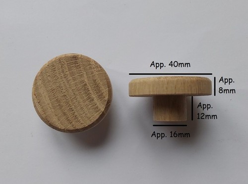 40mm oak solid - solid, unfinished