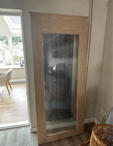 Oak glass internal door - door, with