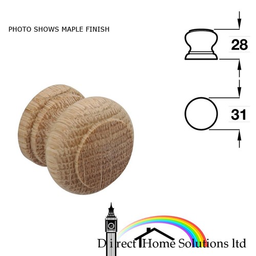 Hafele oak wooden knob - hafele,