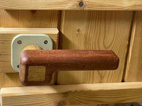 Wooden door handle - ,