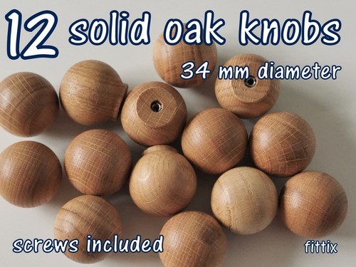 Wooden knobs handle - 12,