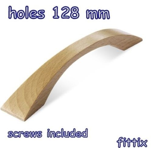 Oak wood handle kitchen - wood, handle,