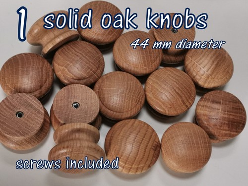 Wooden oak knob handle - x,